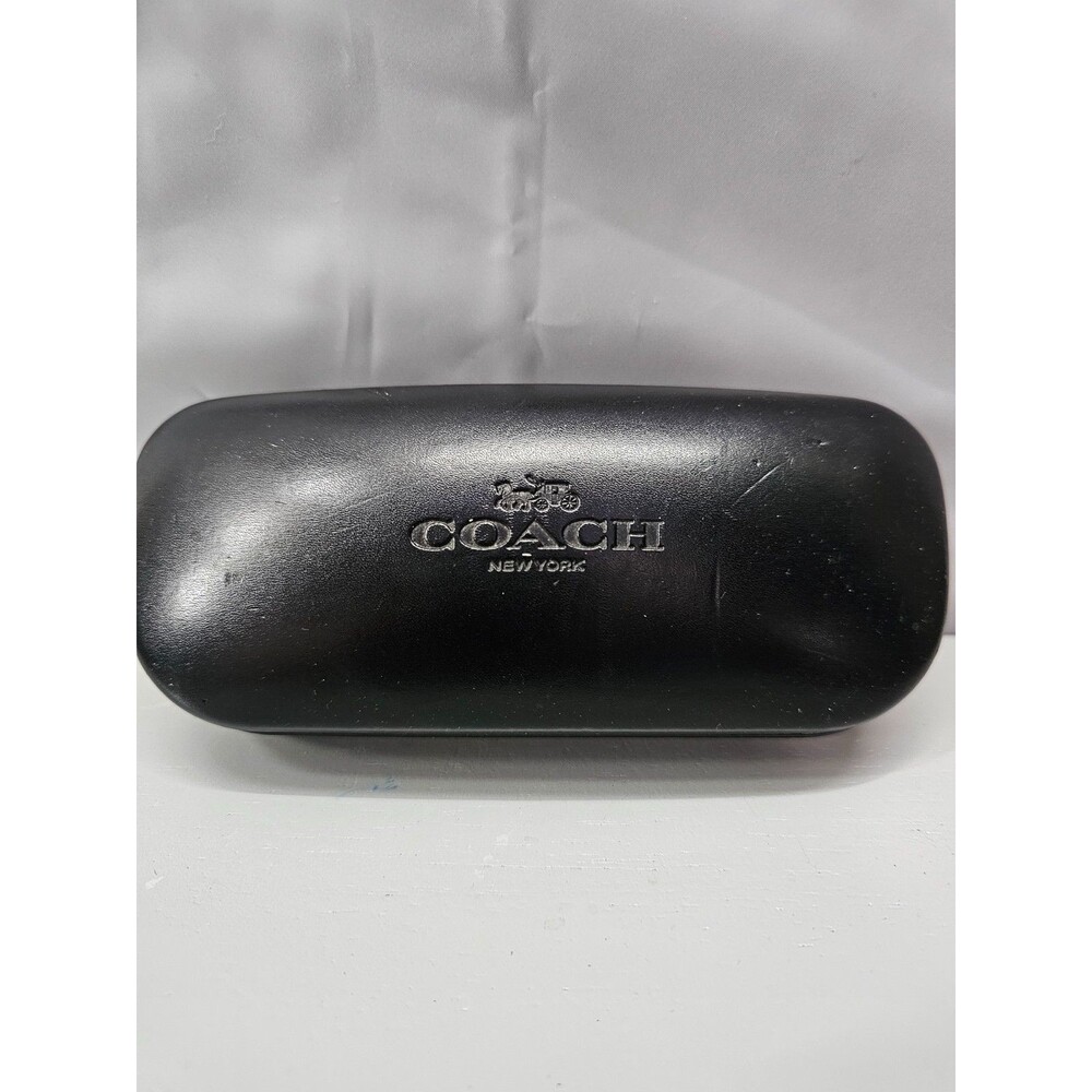 Coach New York Black Clamshell Eyeglasses Sunglasses Hard Case Logo